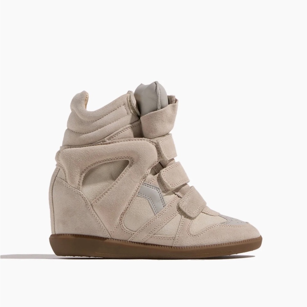 Isabel Marant Bekett Leather Sneaker Wedges - Picture 2 of 16